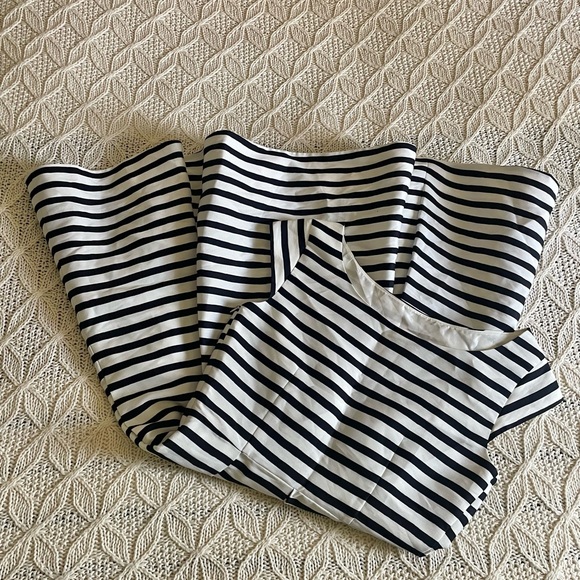 Kate Spade Mariella Black & White Striped Fit & Flare Dress Bow Print - Picture 12 of 12